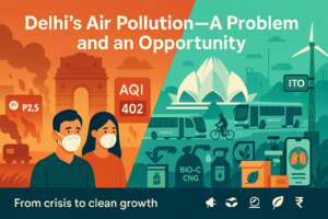 Delhi's Air Pollution - a problem and an opportunity